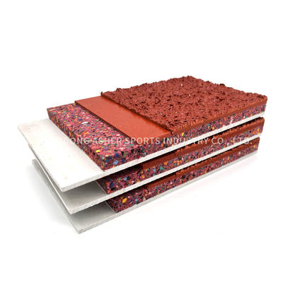 Plancher amortissant en caoutchouc Mats Type à preuve de sandwich de voie courante UV de système