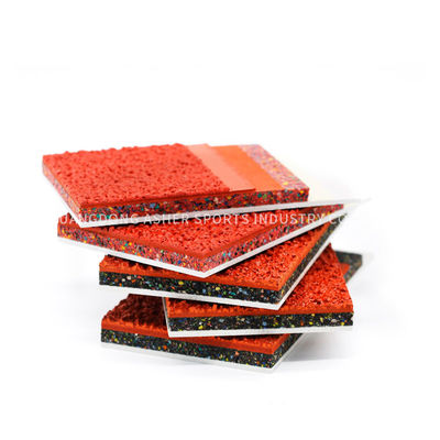 Type résistant UV fait sur commande réutilisé doux de tuiles de plancher extérieur en caoutchouc