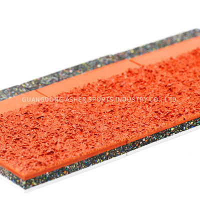 La voie courante TPU de système flexible en caoutchouc de sandwich lissent parqueter le type