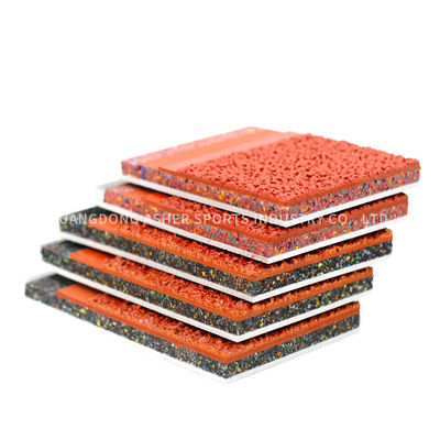 Type voie pulsante en caoutchouc, excellent plancher 10mm en caoutchouc de sandwich de gymnase