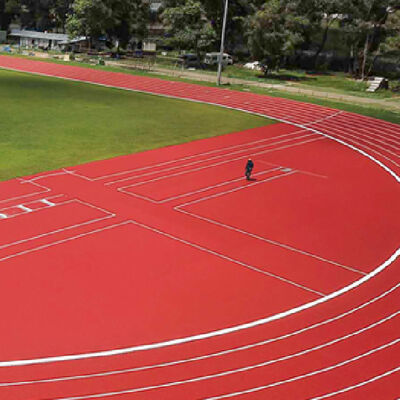 Épaisseur 13 mm 15 mm Piste de course écologique Préfabriqué en rouleau Matériau de piste sportive en caoutchouc tartan