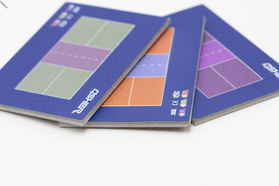 Surface acrylique dure à haute densité résistant aux chocs Plancher de sport longue durée de vie Cour de tennis revêtement de la chaussée de basket-ball durable Solution de stade extérieur Support de conception gratuit Export Standard