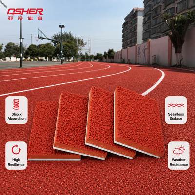 Solution personnalisée de piste de course hybride pour terrains de sport scolaires