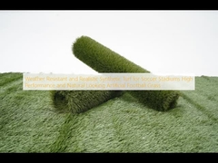 Gazon synthétique résistant aux intempéries et réaliste pour les stades de football