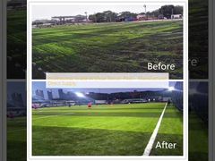 Terrain de football artificiel de qualité professionnelle - Fourniture directe du fabricant