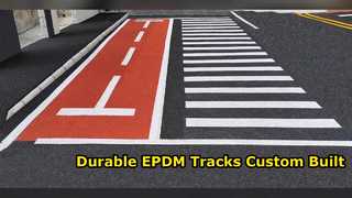 Solutions personnalisables durables de voie courante en caoutchouc d'EPDM