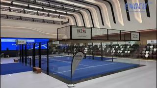 Projet complet d'installation d'un terrain de padel intérieur à Hong Kong